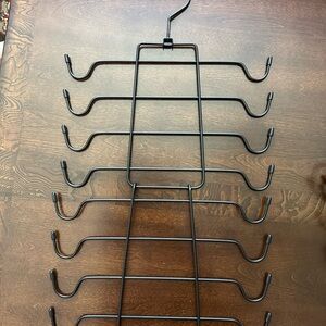 Black Multi-Tier Hanging Scarf & Accessory Organizer